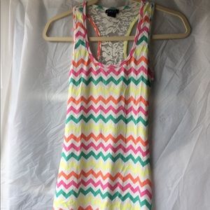 10/$13! Lace & striped tank top